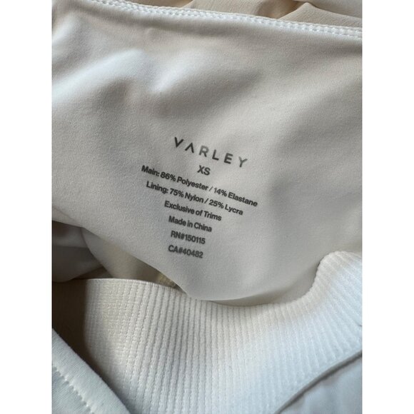 Varley Carina Minidress Size XS Removable Padded Shelf Bra White Pickleball Tenn - Picture 3 of 16